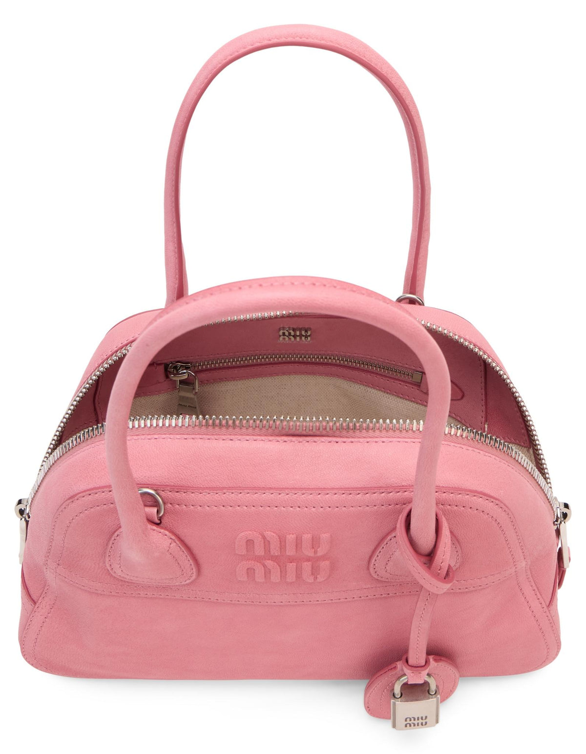 Miu Miu Navy Leather Tote Bag