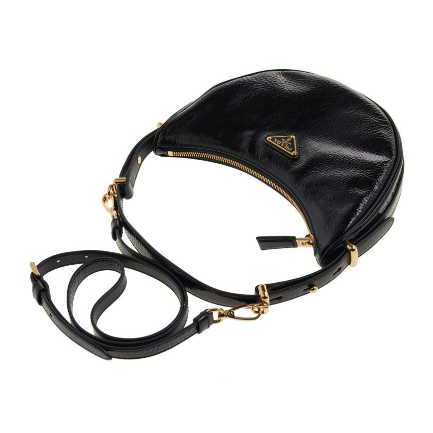 PRADA Arqué Nappa Leather Shoulder Bag for Women 1BC194 2DNT F0002 OOO
