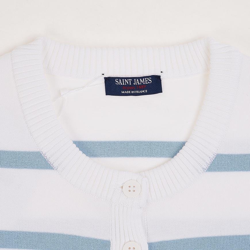 Saint James PERPIGNAN Cardigan BLANC NUANCE Women’s Knit