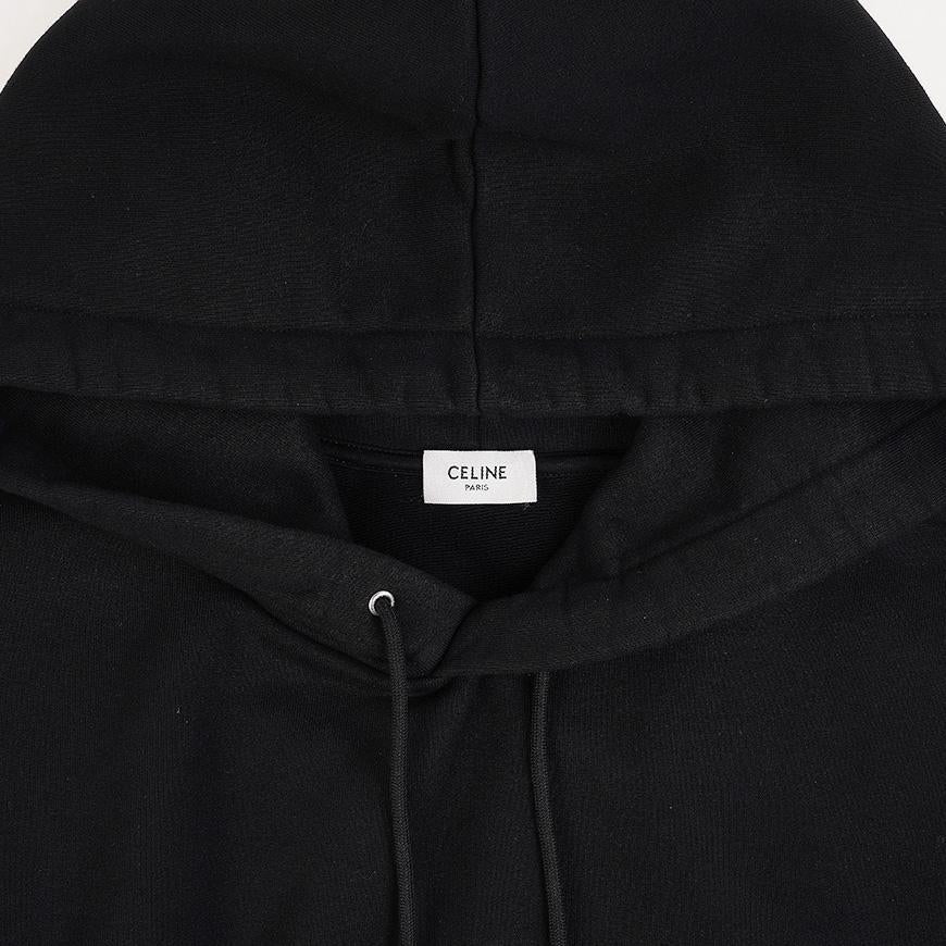 CELINE Women’s Cotton Fleece Cropped Hoodie