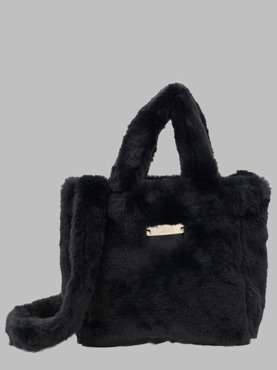 Herno Leather Shoulder Bag Black