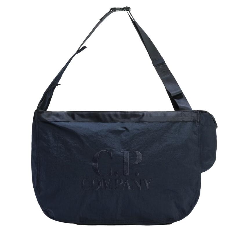 CP Company Plain Paper-Touch Shoulder Bag Crossbody Bag Navy