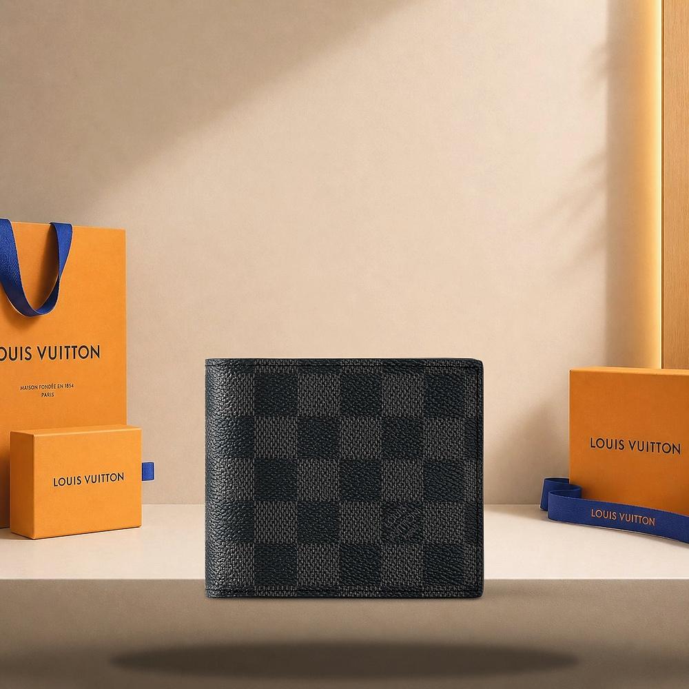 Louis Vuitton Damier Graphite Amerigo Wallet Bifold with 8 Card Slots