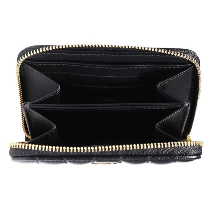 BURBERRY Black Quilted Lola Coin Card Holder Wallet