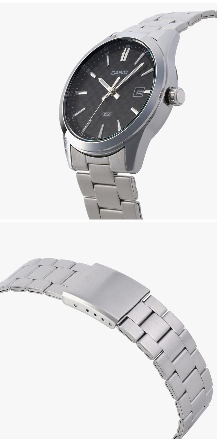 Casio Black Dial Stainless Steel Men’s Watch MTP VD03D 1AUDF