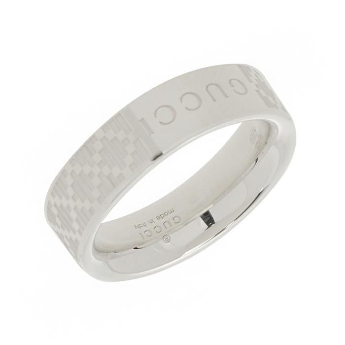 GUCCI Diamante Silver Ring