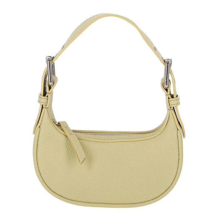 BY FAR Soho Flat Grain Leather Mini Tote Bag Olive 22SS MNSSOLV