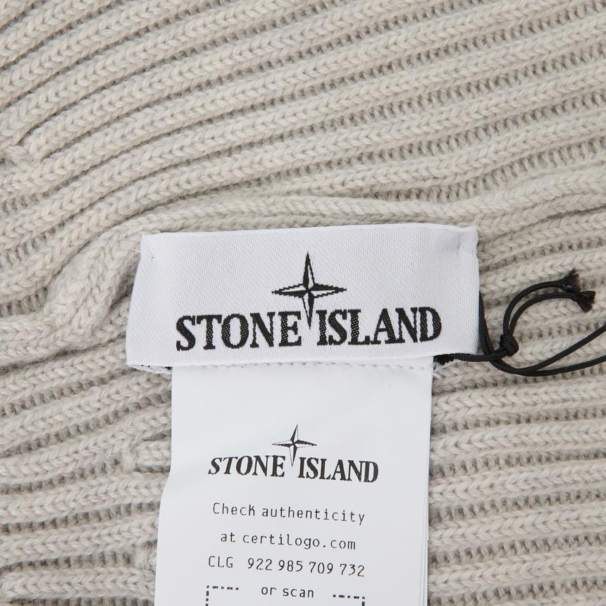 STONE ISLAND Unisex Rib Knit Beanie Hat V0M95 S00C3 Navy
