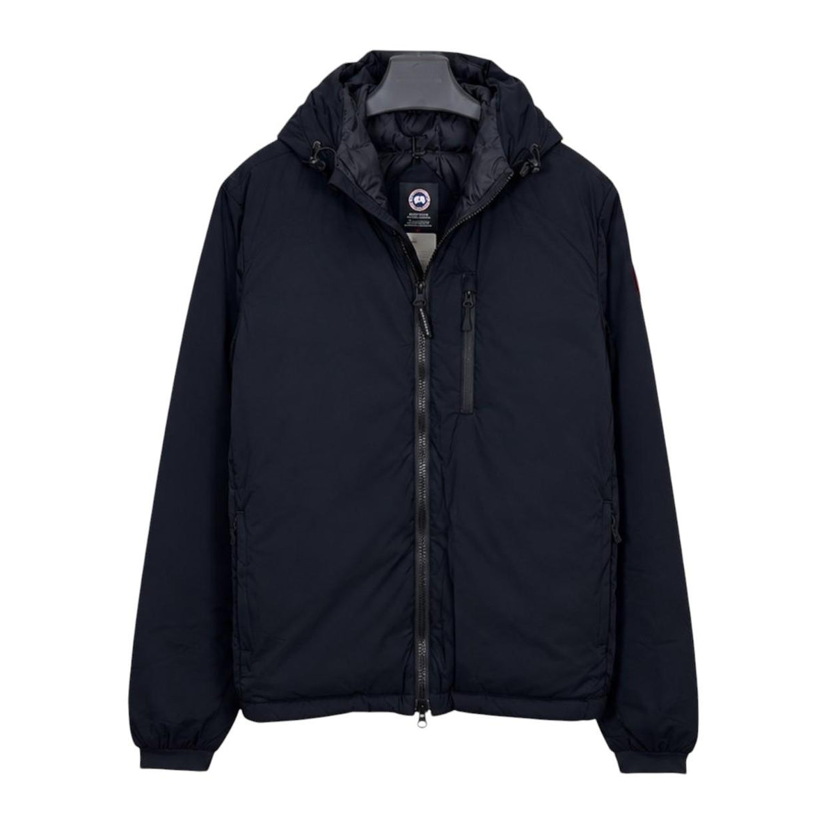 Canada Goose Lodge Down Hoodie Matte Finish Black Outerwear
