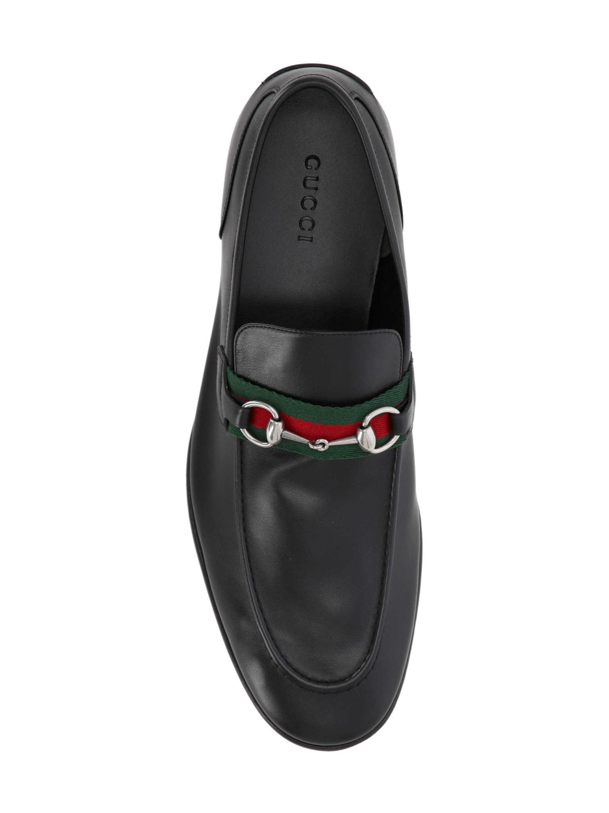 GUCCI Black Leather Loafers for Men
