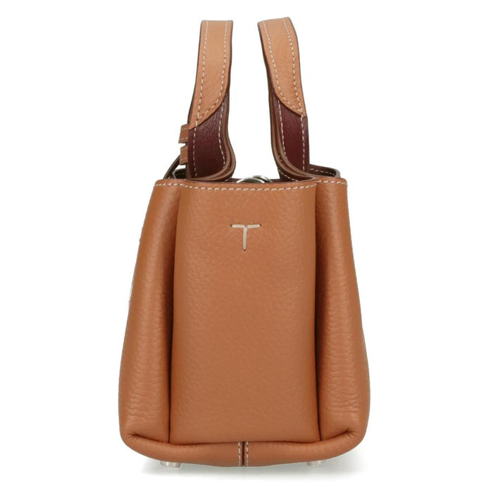 Tods Timeless Micro Leather Tote Bag Beige