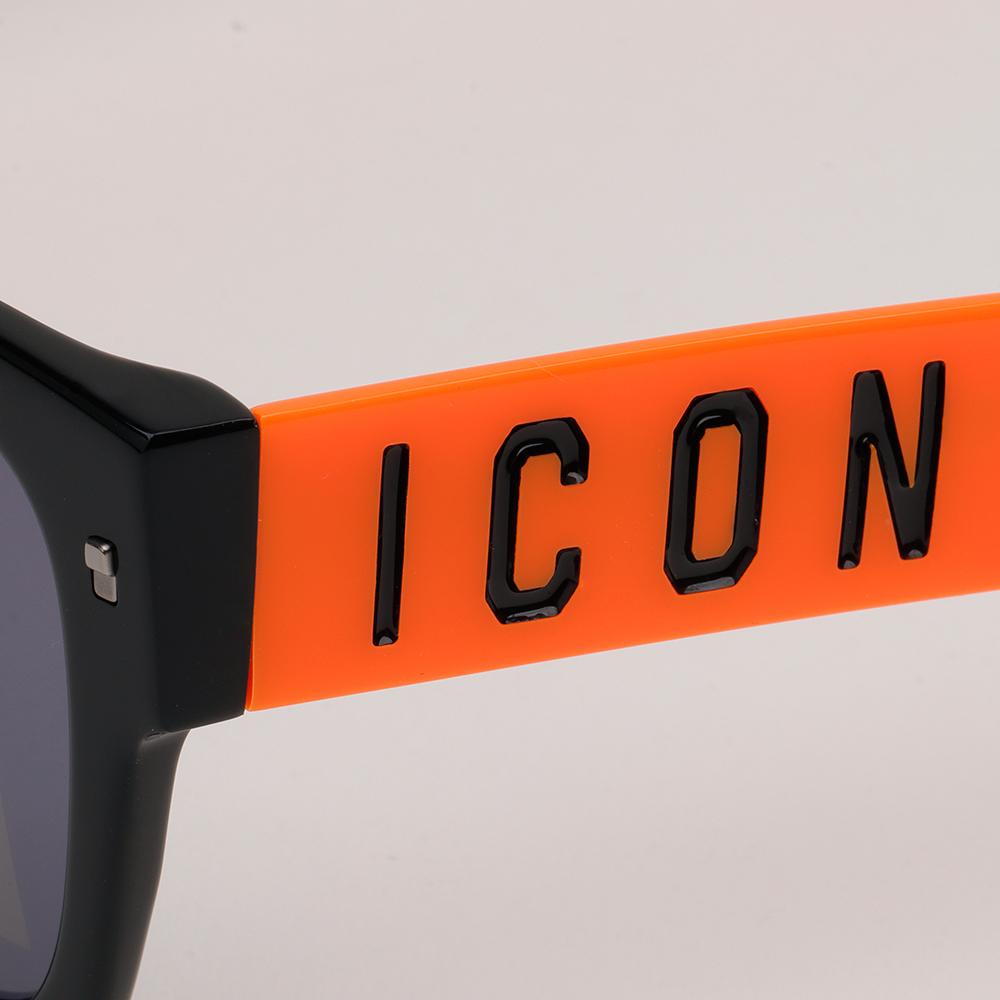 Dsquared2 Black Oversized Acetate Square Sunglasses ICON0004S 8LZ7Y