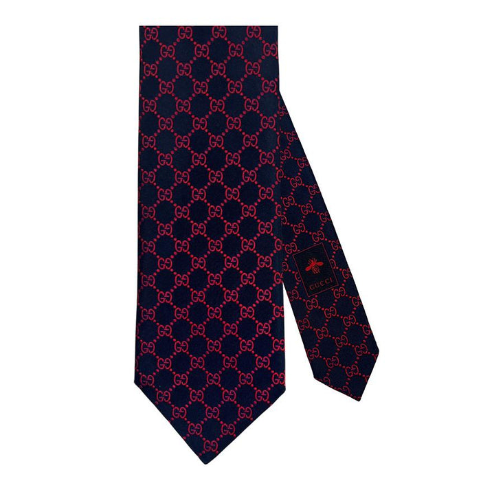GUCCI Men’s Logo Silk Tie 456524 GG