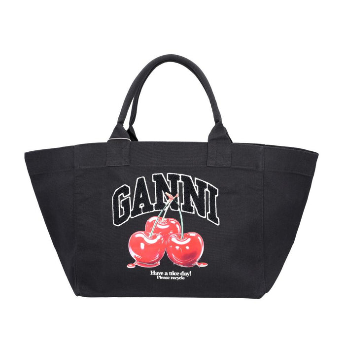 GANNI Cherry Print XXL Womens Tote Bag B2110037 252