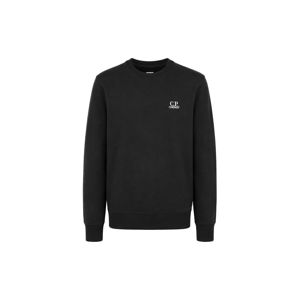 CP Company 15th Anniversary Logo Embroidered Black Sweatshirt