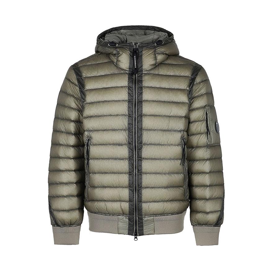CP Company Men DD Shell Hooded Lens Down Jacket Green