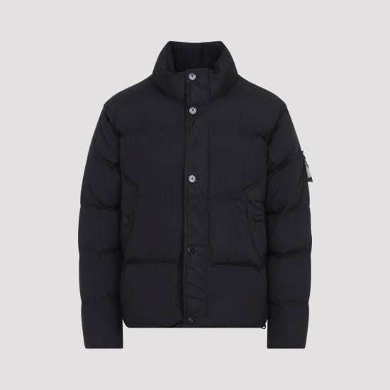 STONE ISLAND Black Down Puffer Jacket for Women