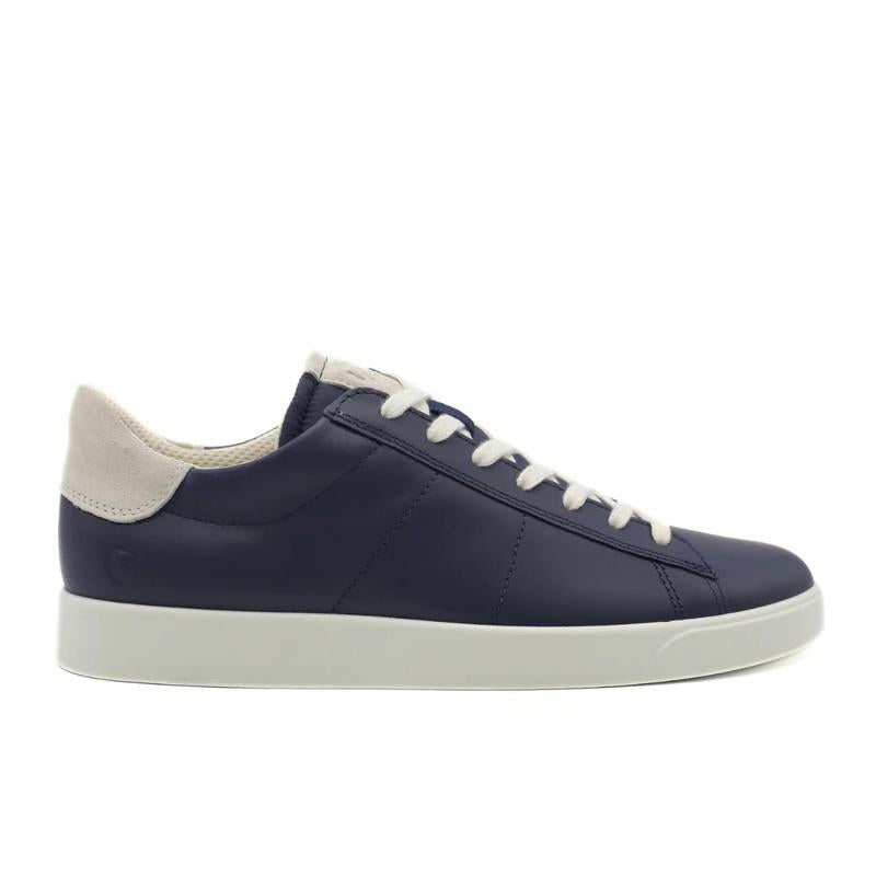 ecco Street Lite Men’s Leather Low-Top Sneakers Gray