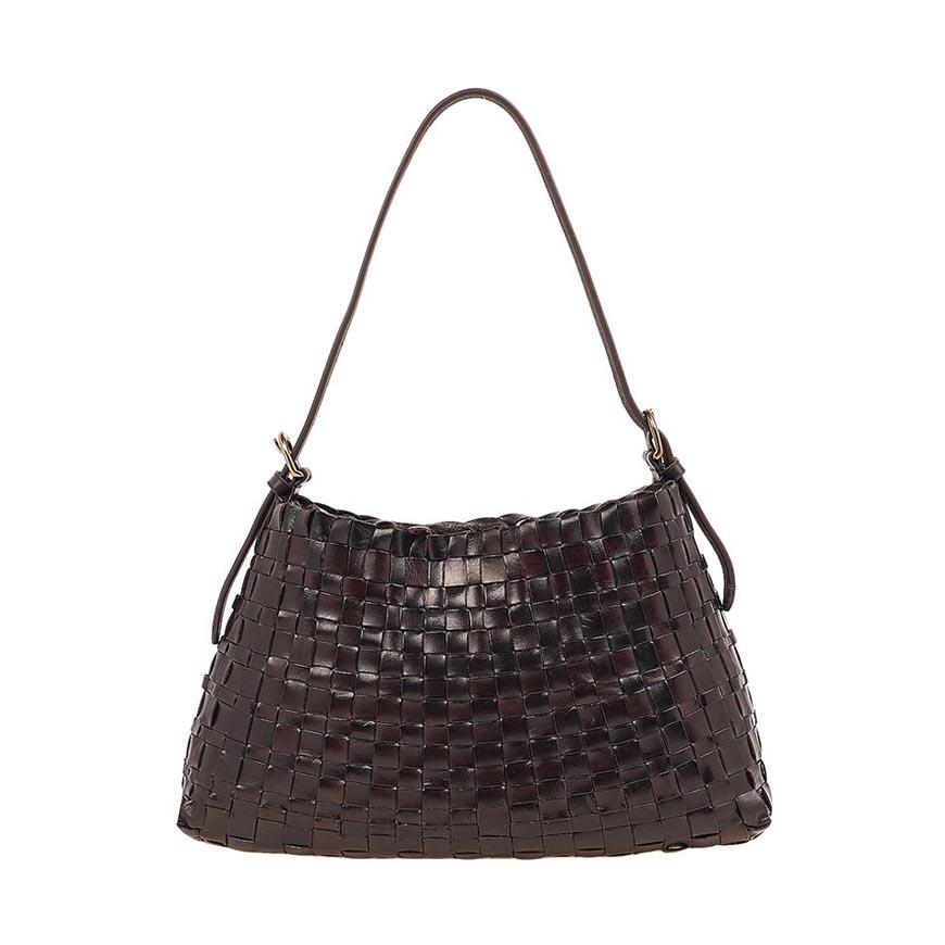 Dragon Diffusion Women's Hobo Shoulder Bag 8170 DK BROWN