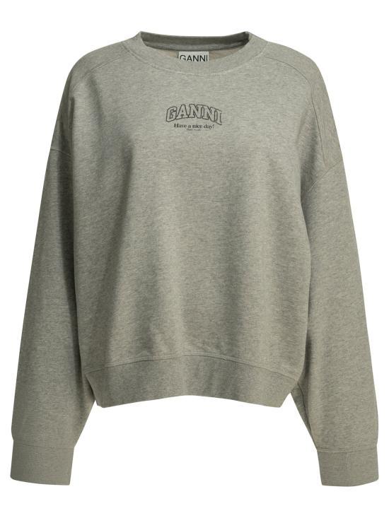 GANNI Essential Crewneck Sweatshirt A1060022 920 PALOMA DOM