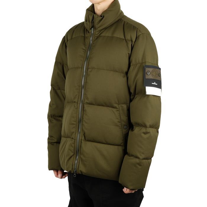 STONE ISLAND Wool Twill Down Puffer Jacket with Logo Patch 8115453F3 V0054