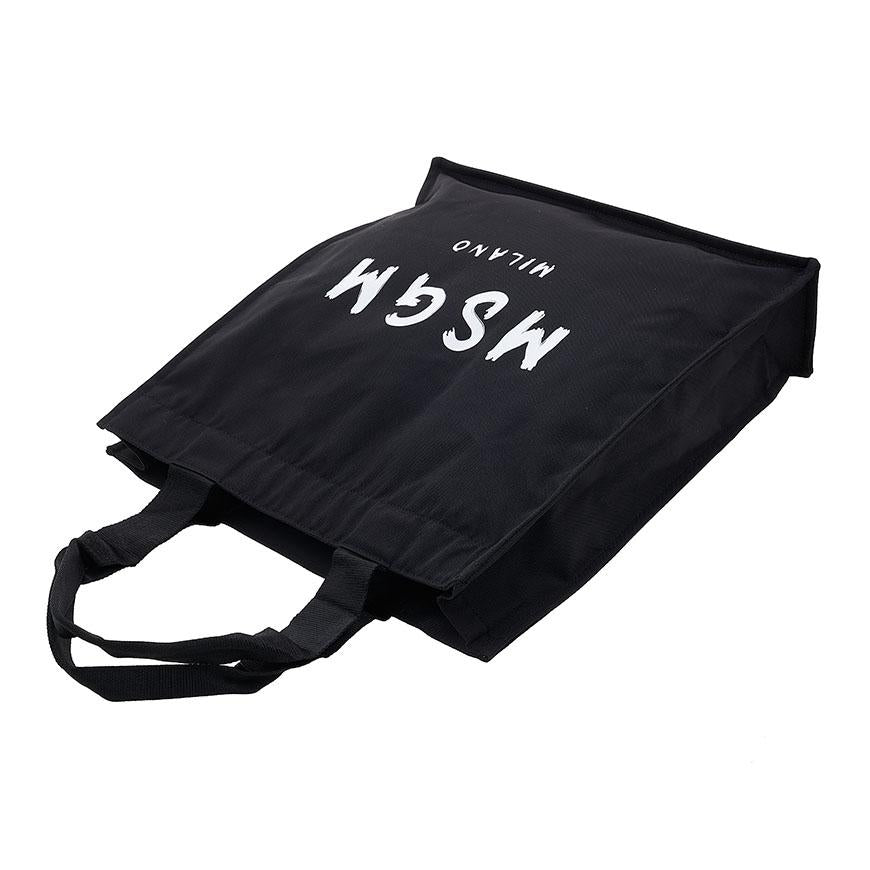 MSGM Milano Logo Tote Bag Black Women’s Canvas Tote