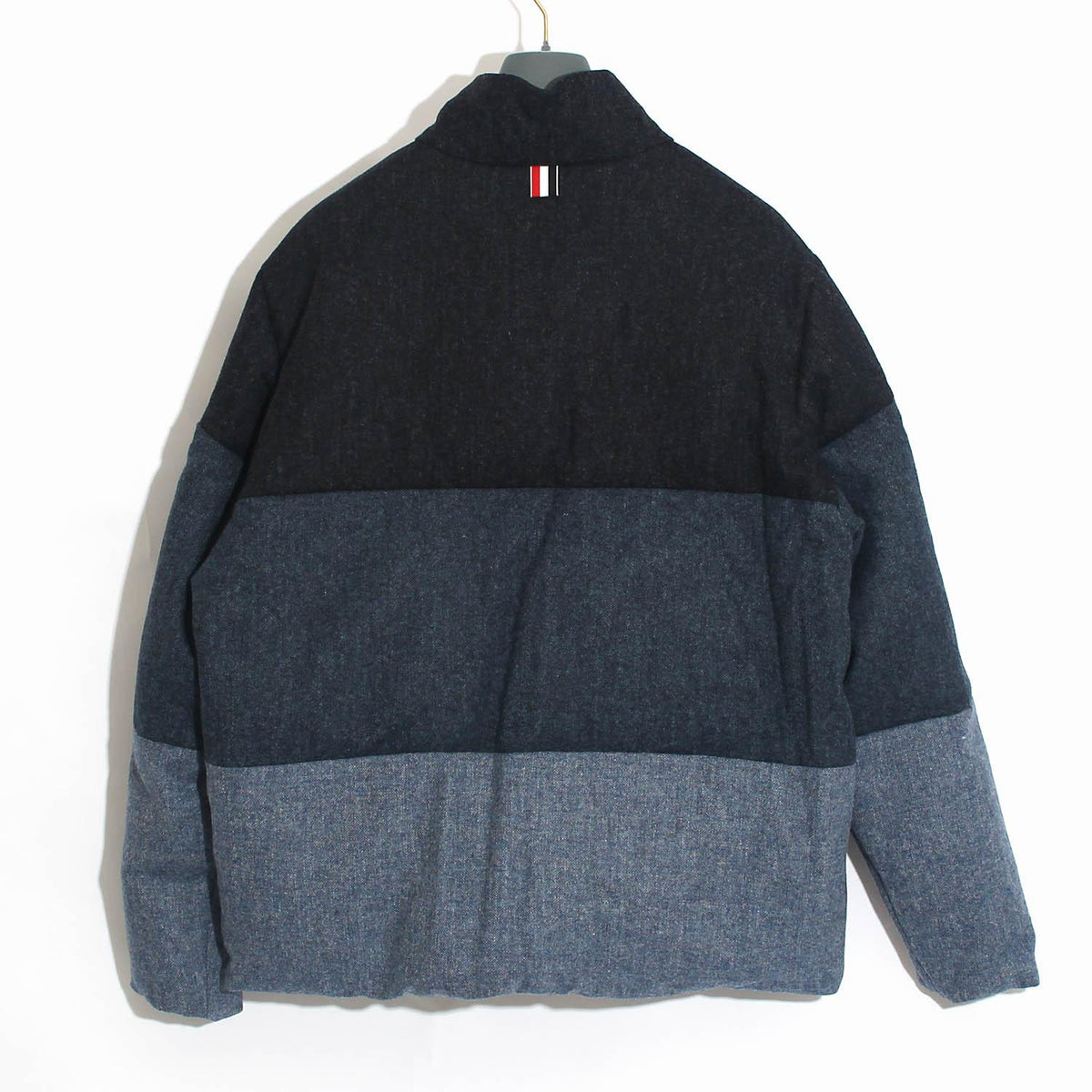 THOM BROWNE Men's 4 Bar Reversible Down Puffer Jacket Navy MJD091X 415