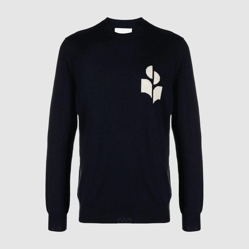 Isabel Marant Evans Logo Crewneck Knit Sweater for Men PU0051HA A1L04H 30MI