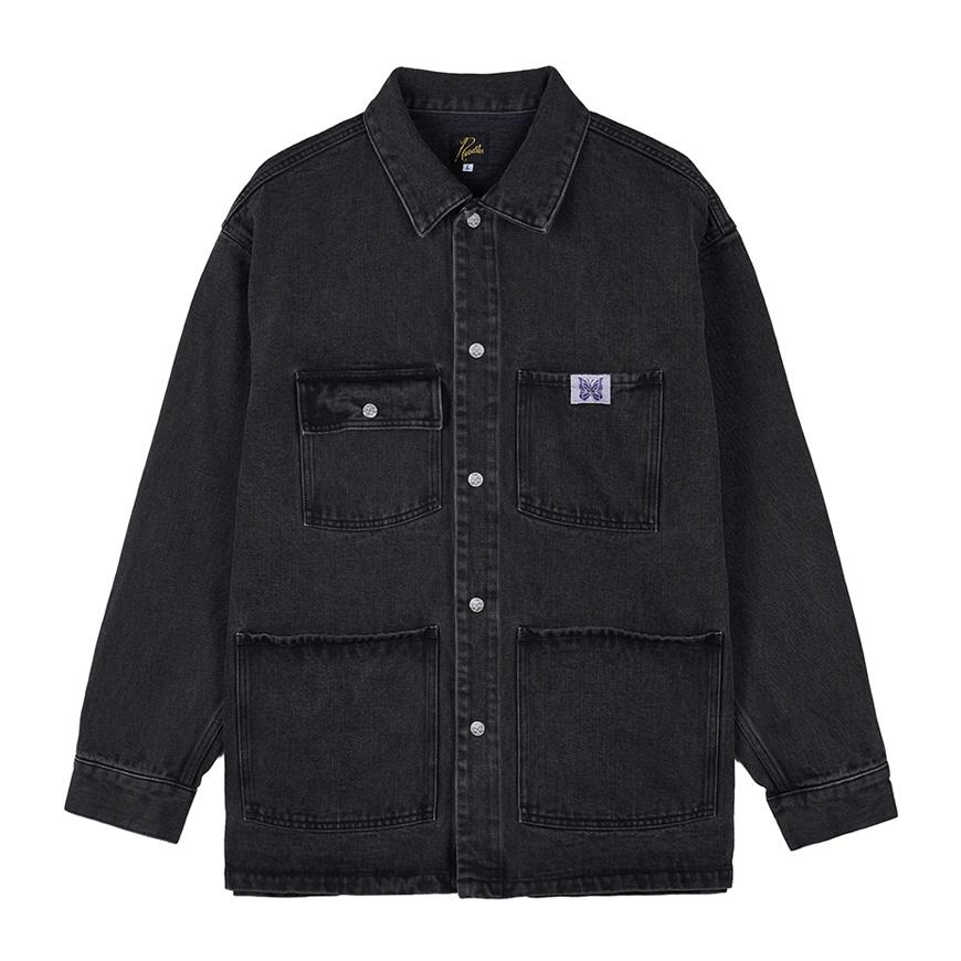 NEEDLES Men’s Coverall Heavy Twill Jacket RW213 BLACK