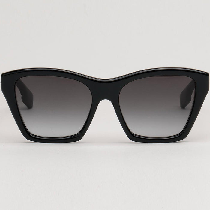 BURBERRY Black Square Acetate Logo-Detail Sunglasses Unisex