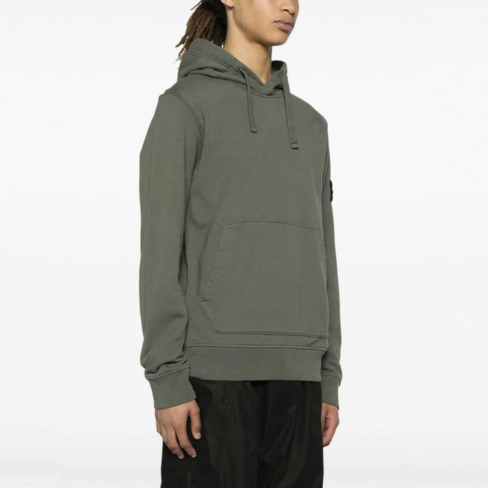 STONE ISLAND Cotton Fleece Mens Hoodie Sweatshirt