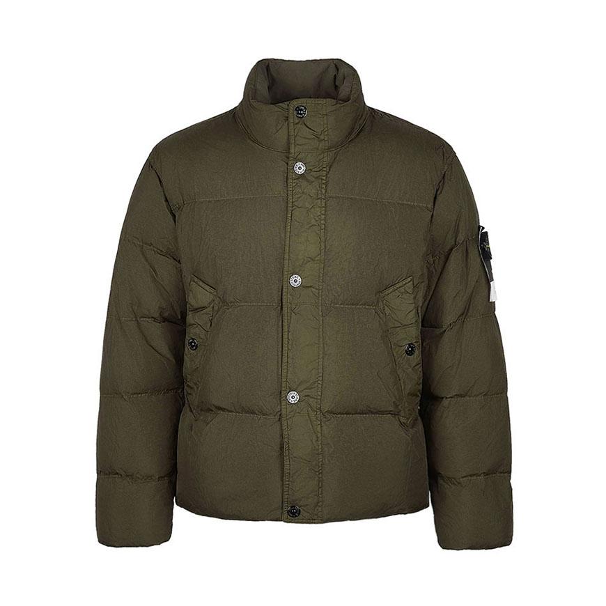 STONE ISLAND Crinkle Reps NY Down Jacket Men FW26 Green