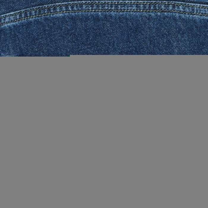 Carhartt Blue Denim Jeans with Logo Patch for Men