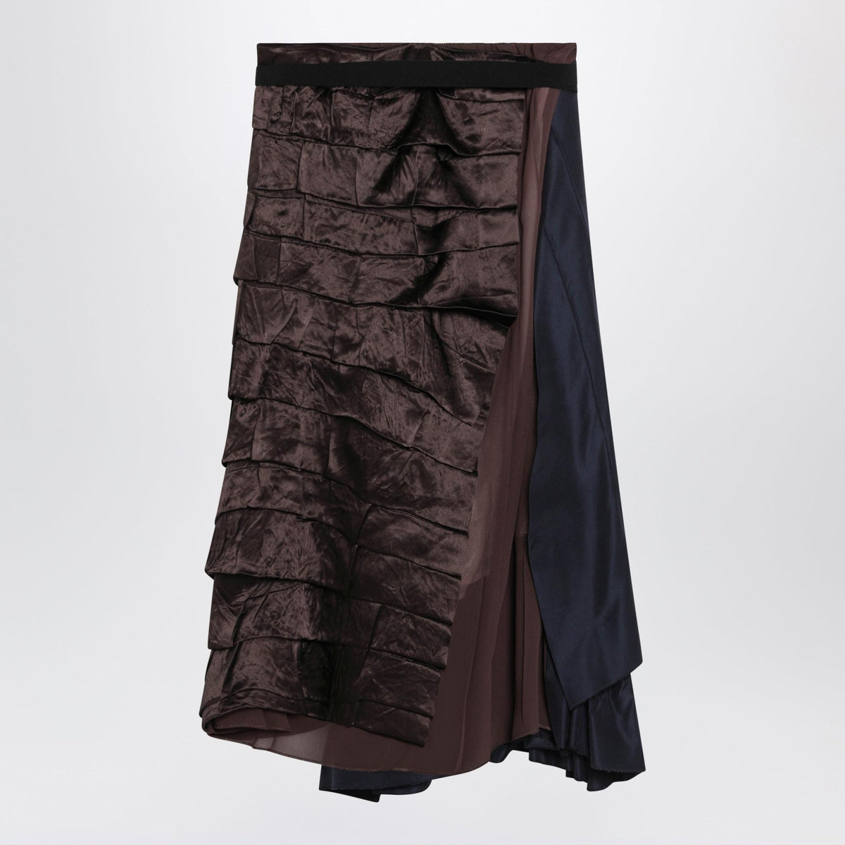 PRADA Black Long Midi Skirt