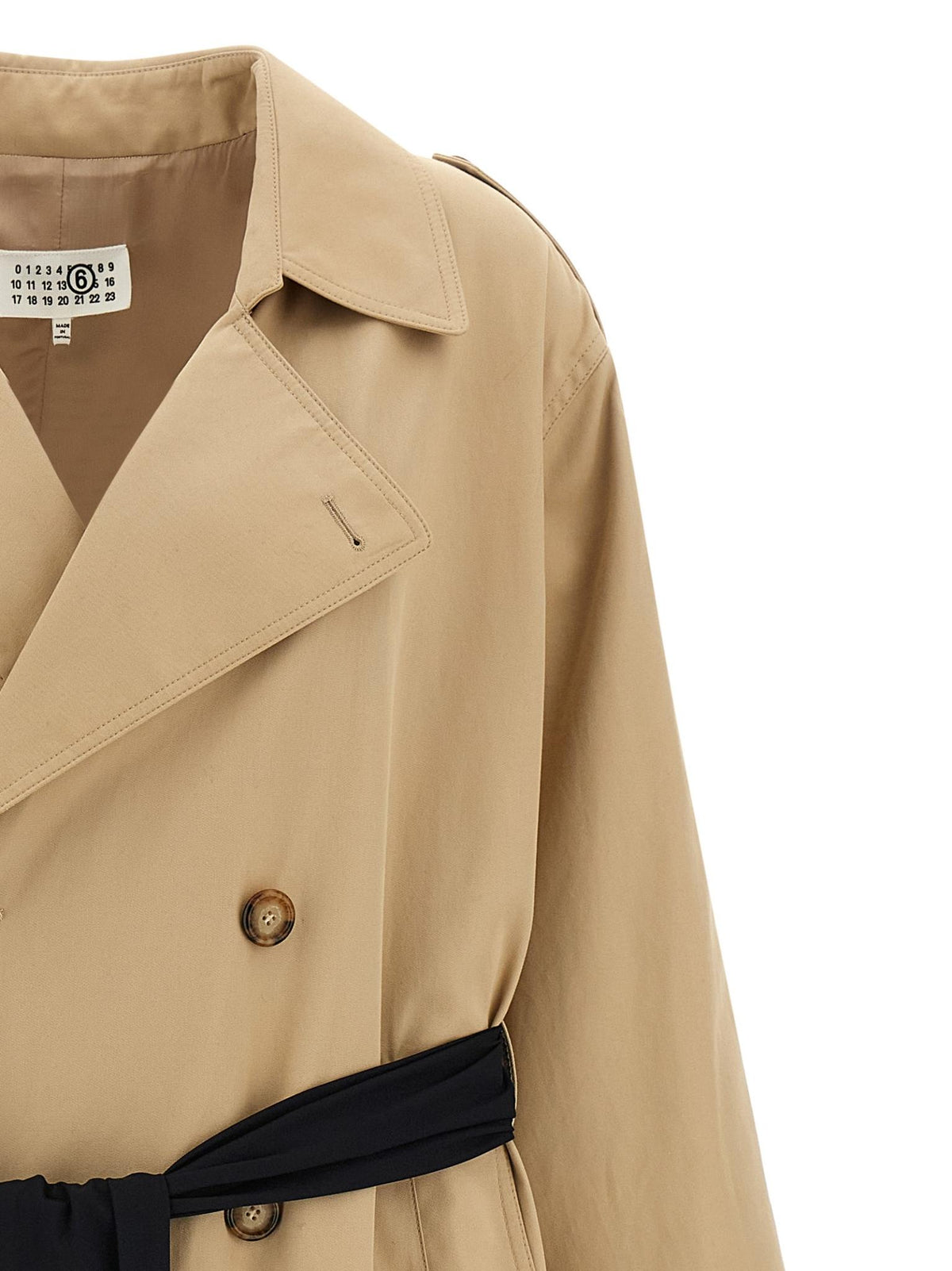 Maison Margiela Beige Cotton Blend Trench Coat