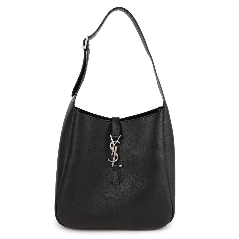 Saint Laurent Grain Leather Soft Small Shoulder Bag Black 713938 AACQG 1000