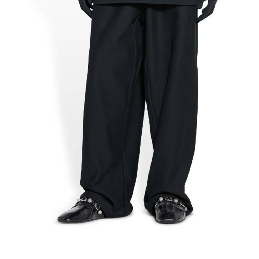 BALENCIAGA Cozy Cagole Lambskin Mule Black Slippers