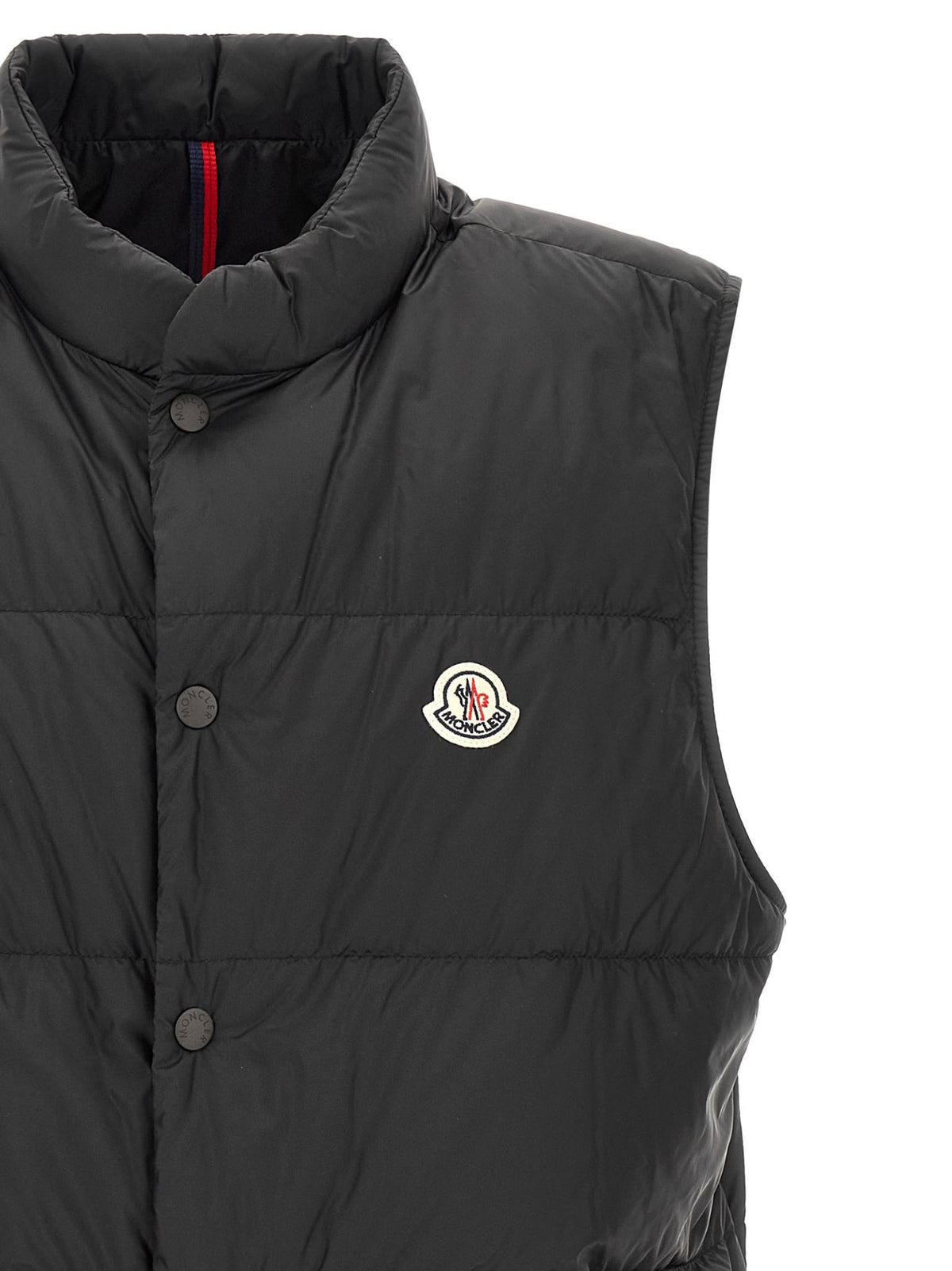 Moncler Black Down Vest for Men