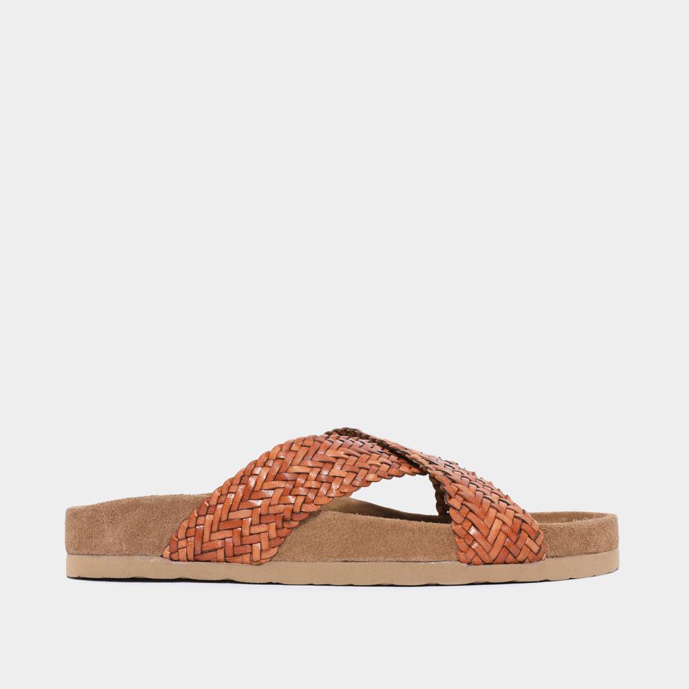 Dragon Diffusion X-Band Cork Footbed Women’s Sandals 5109 TAN BLACK EDGES