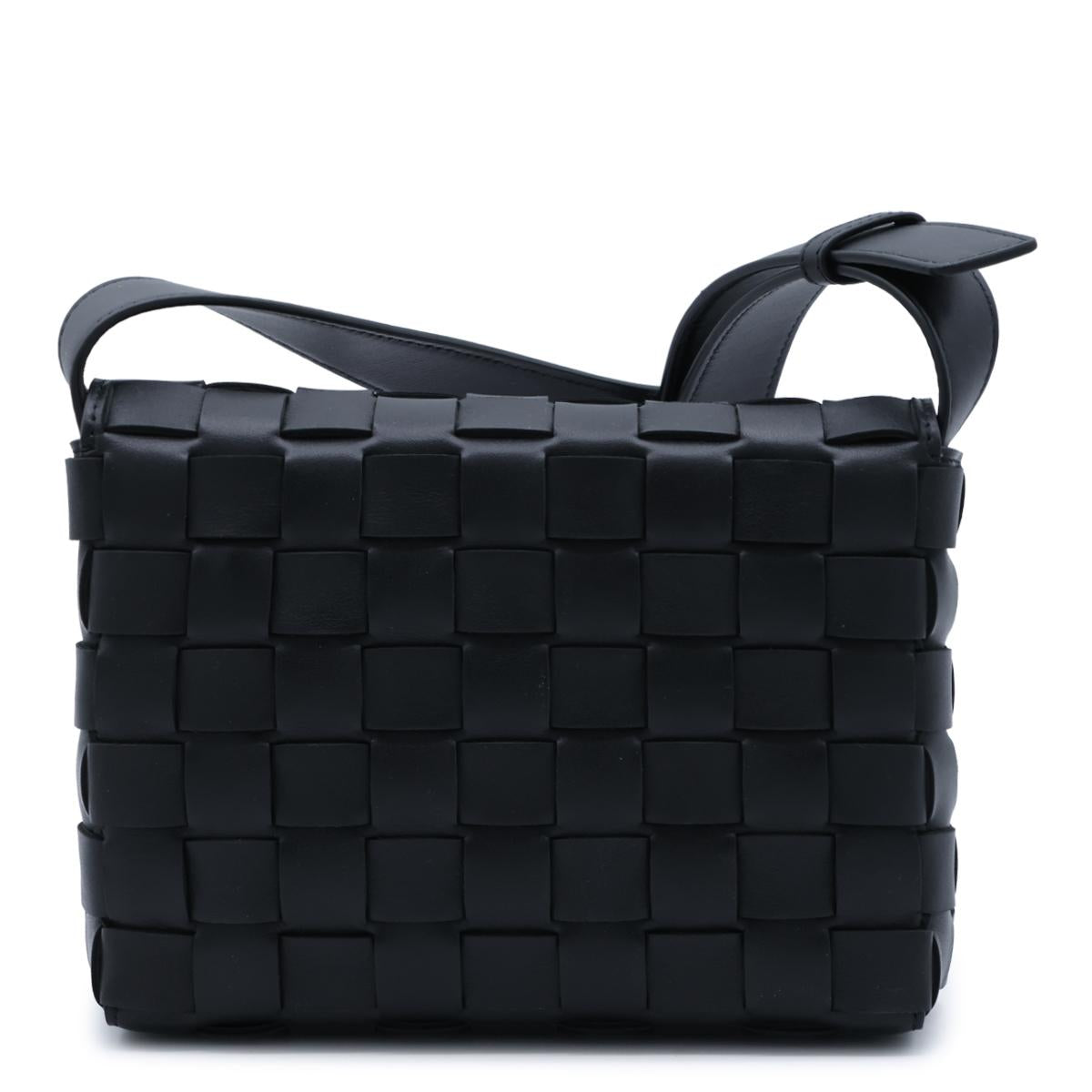 Bottega Veneta Black Leather Crossbody Bag