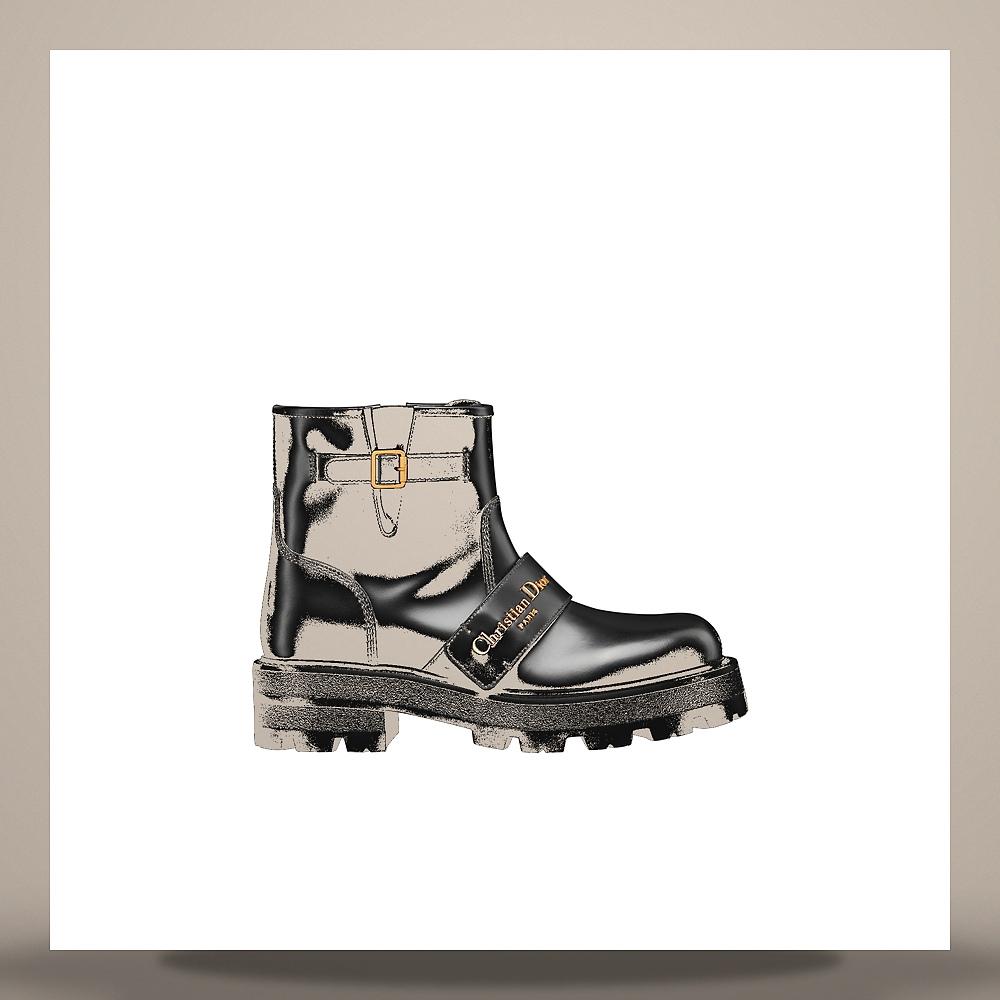 DIOR Black Calfskin DQuest Ankle Chelsea Boots KDT070VEA S900