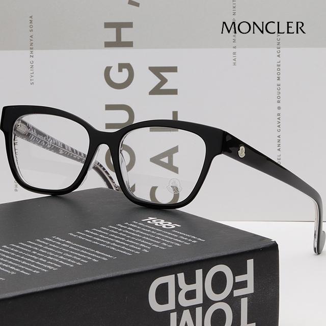 Moncler Acetate Horn-Rim Optical Glasses Frame Black Unisex