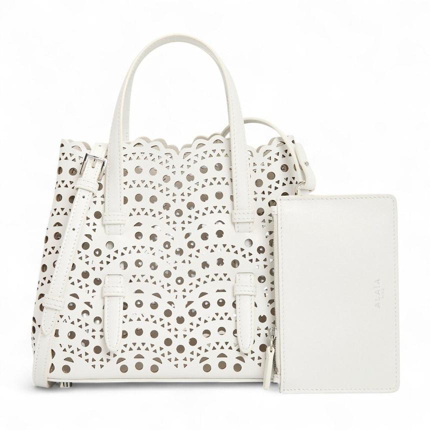 ALAIA Mina 20 Leather Tote Bag for Women