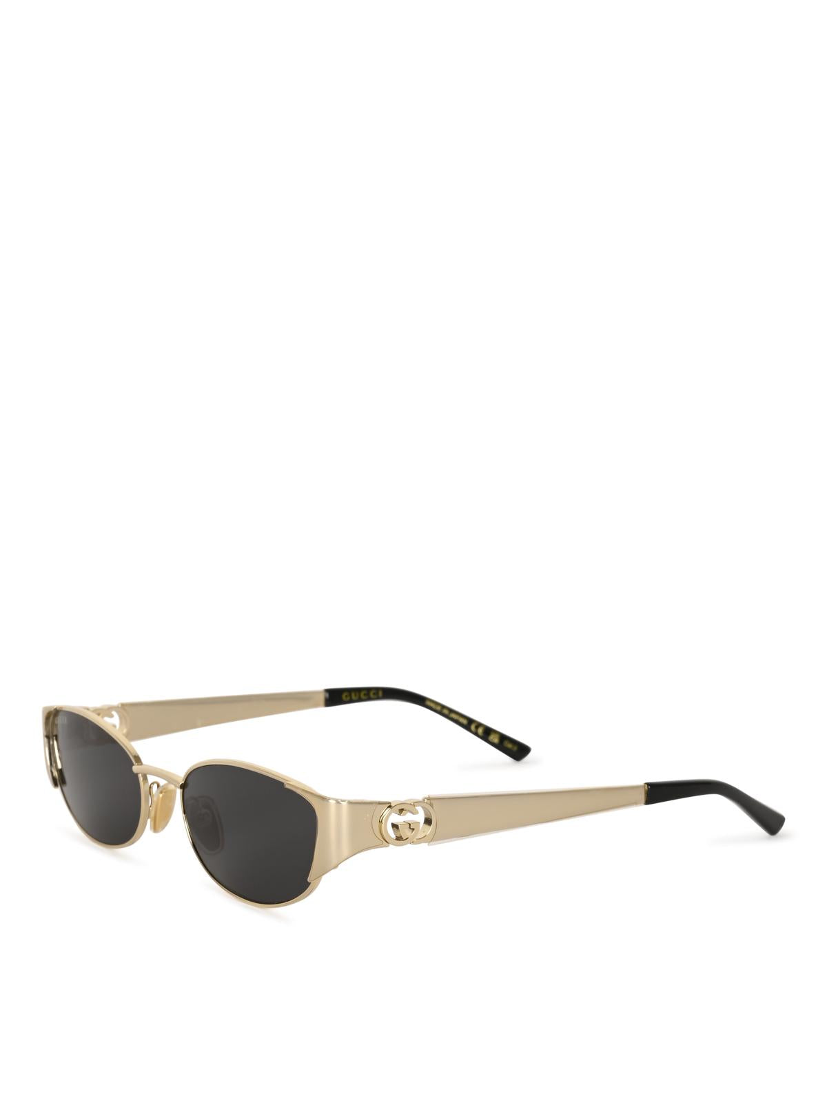GUCCI Black Acetate Square Sunglasses