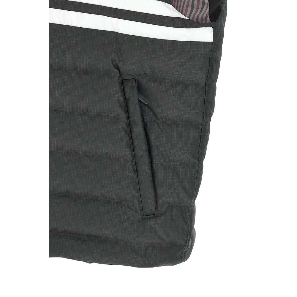 THOM BROWNE 4-Bar Stripe Men’s Puffer Vest Gray