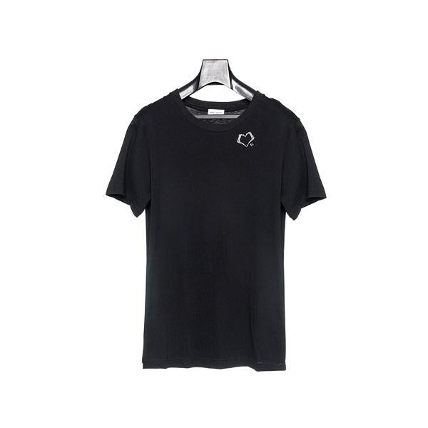 Saint Laurent Women’s Printed T-Shirt Black Cotton