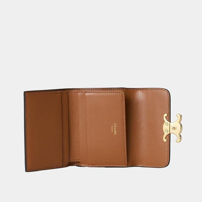 CELINE Triomphe Compact Trifold Women's Wallet
