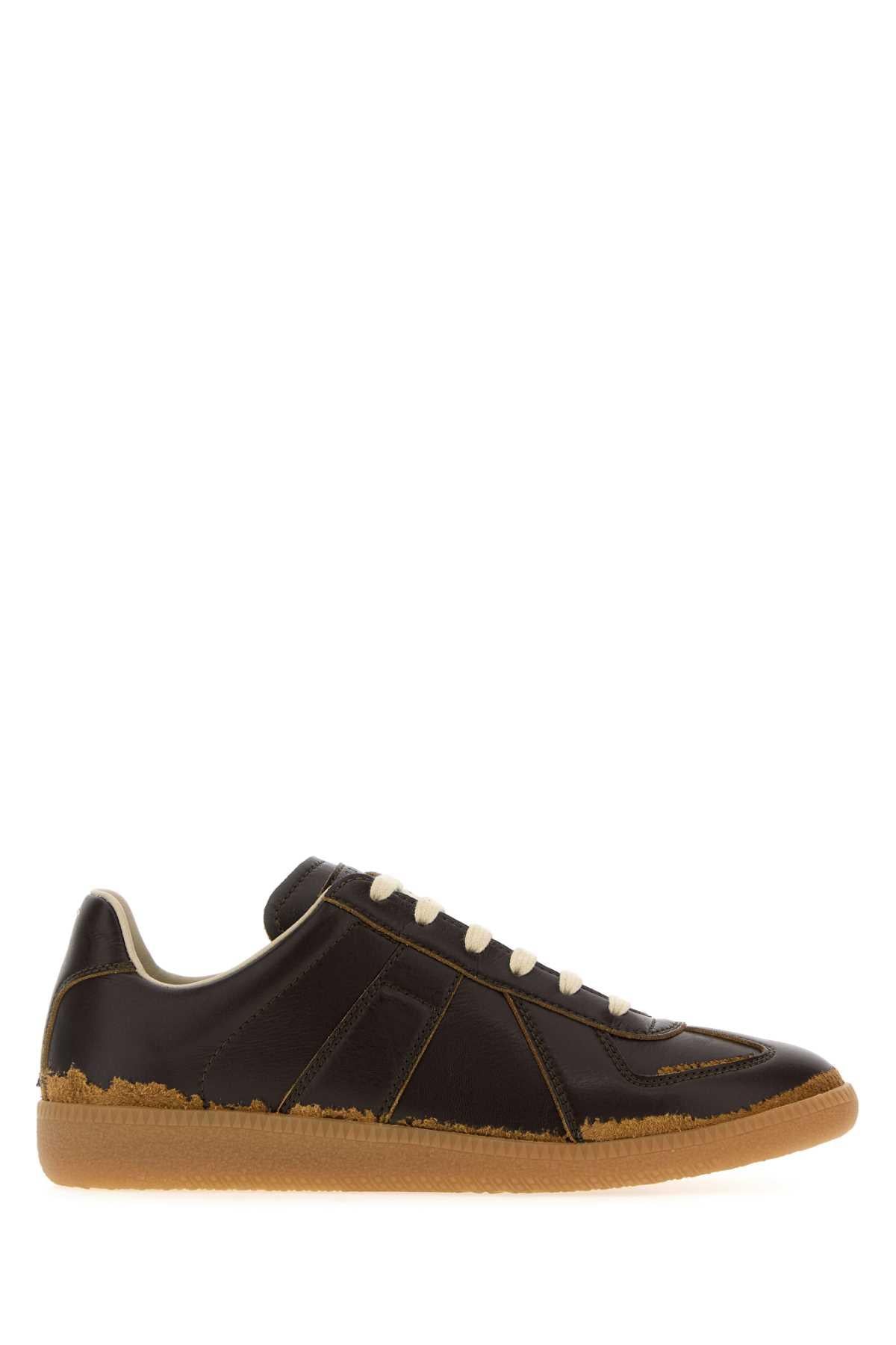 Maison Margiela Leather Low Top Sneakers White Women’s