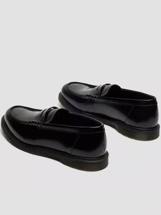 Dr.Martens Leather Loafers Men’s Black Dress Slip-On Shoes 42503001 DOM