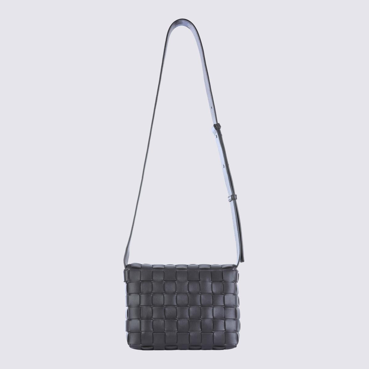 Bottega Veneta Black Leather Crossbody Bag